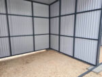 Doppelcarport 6 x 3 mit Pultdach nach hinten, Anthrazit 7016 Matt