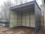 Carport 3 x 3 mit Pultdach nach hinten, farbe Anthrazit 7016 Matt