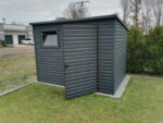 Gartenhaus 3 x 2 mit Pultdach nach hinten, Anthrazit 7016 Matt