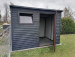 Gartenhaus 3 x 2 mit Pultdach nach hinten, Anthrazit 7016 Matt