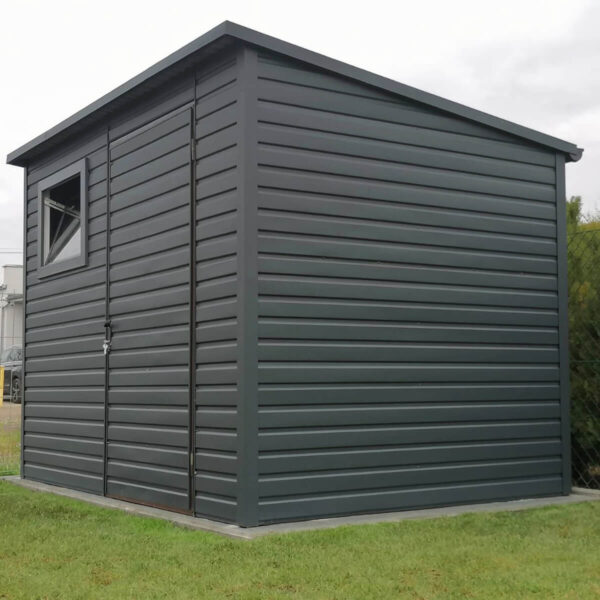 Gartenhaus 3 x 2 mit Pultdach nach hinten, Anthrazit 7016 Matt